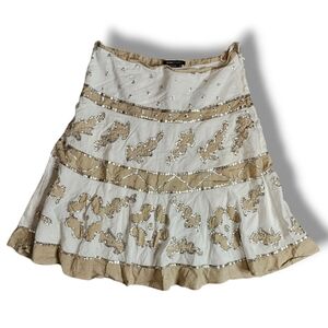 Vintage BCBG MAXAZRIA A line sequins Skirt. 10